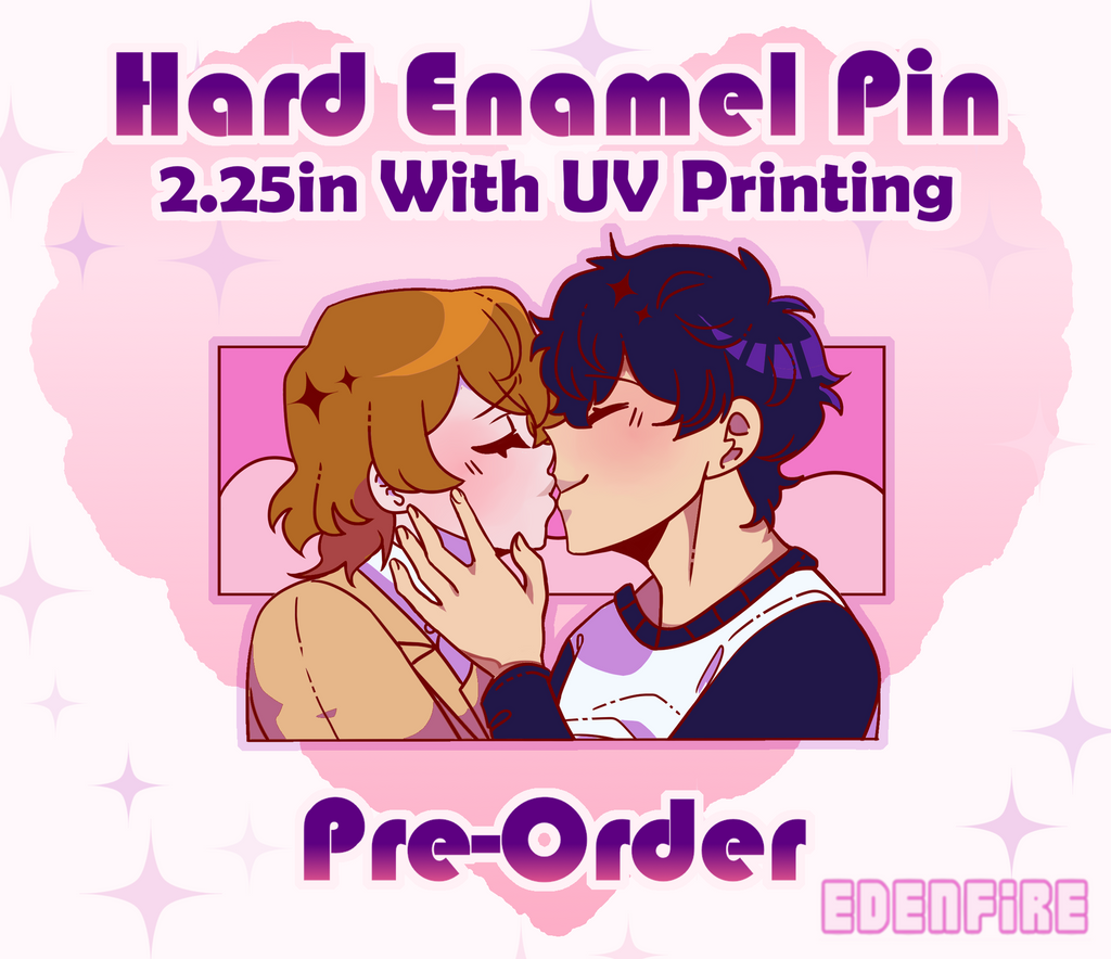 Shuake Kiss - 2.25in Hard Enamel Pin - [PREORDER]