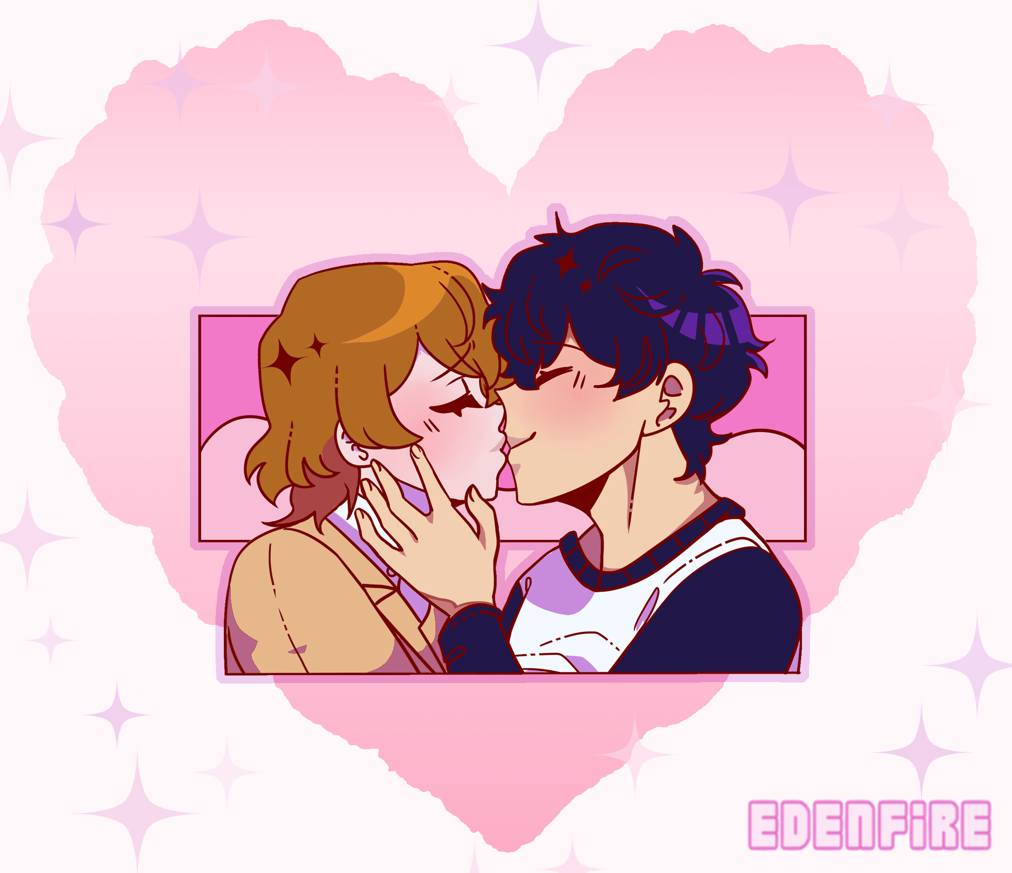 Shuake Kiss - 2.25in Hard Enamel Pin - [PREORDER]